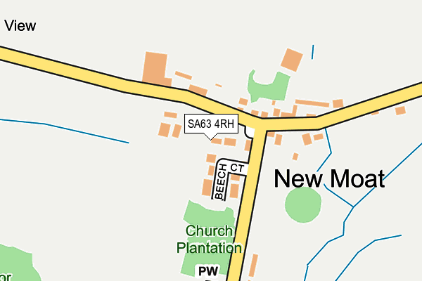 SA63 4RH map - OS OpenMap – Local (Ordnance Survey)