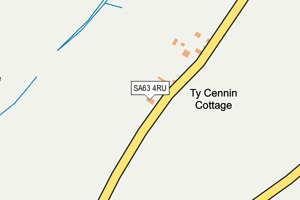 SA63 4RU map - OS OpenMap – Local (Ordnance Survey)
