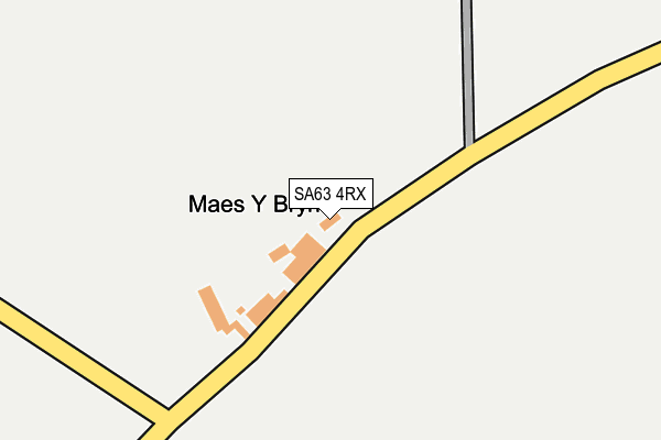 SA63 4RX map - OS OpenMap – Local (Ordnance Survey)