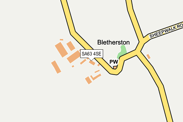 SA63 4SE map - OS OpenMap – Local (Ordnance Survey)