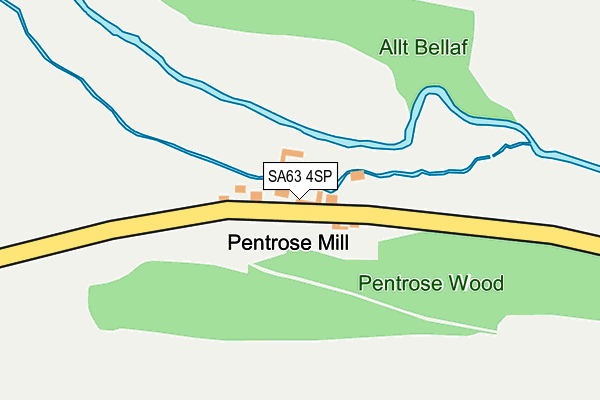 SA63 4SP map - OS OpenMap – Local (Ordnance Survey)