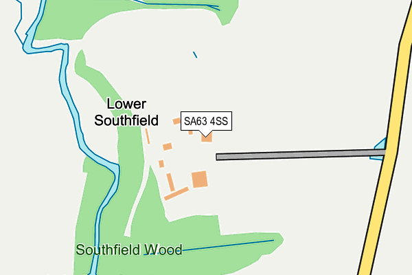 SA63 4SS map - OS OpenMap – Local (Ordnance Survey)