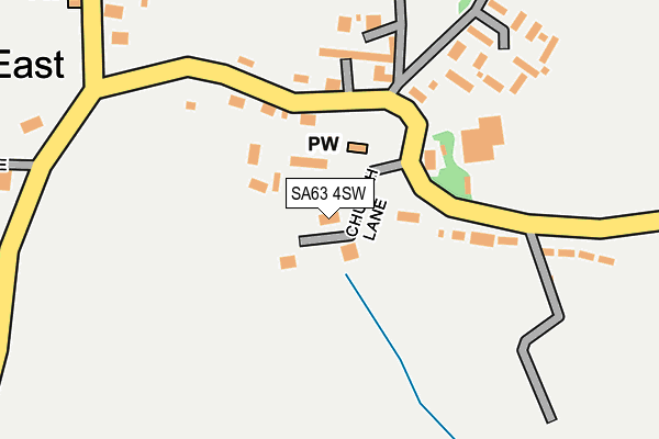 SA63 4SW map - OS OpenMap – Local (Ordnance Survey)