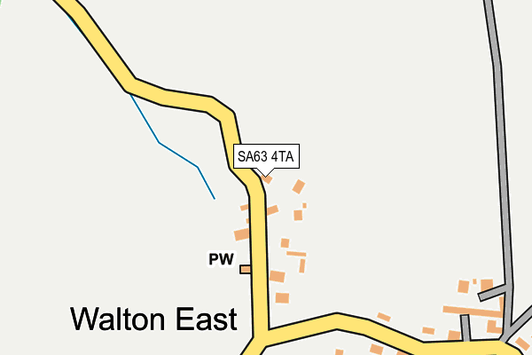 SA63 4TA map - OS OpenMap – Local (Ordnance Survey)