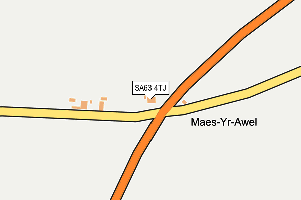 SA63 4TJ map - OS OpenMap – Local (Ordnance Survey)