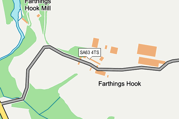 SA63 4TS map - OS OpenMap – Local (Ordnance Survey)