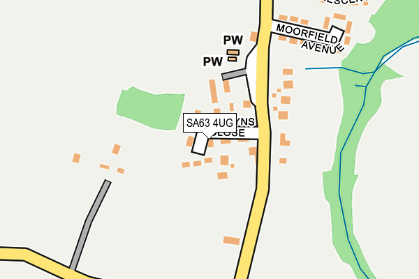 SA63 4UG map - OS OpenMap – Local (Ordnance Survey)