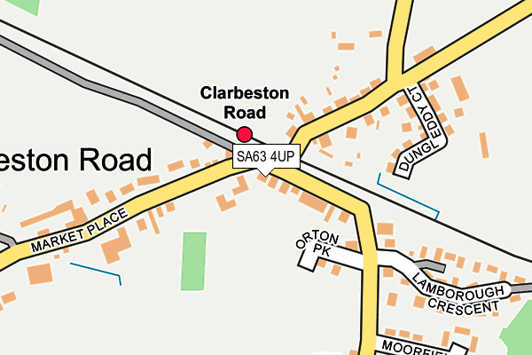 SA63 4UP map - OS OpenMap – Local (Ordnance Survey)