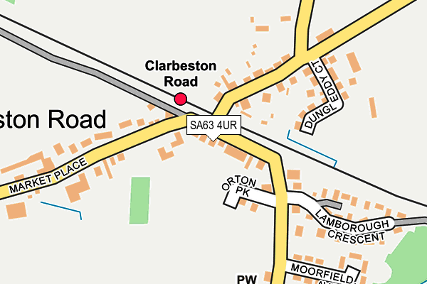 SA63 4UR map - OS OpenMap – Local (Ordnance Survey)