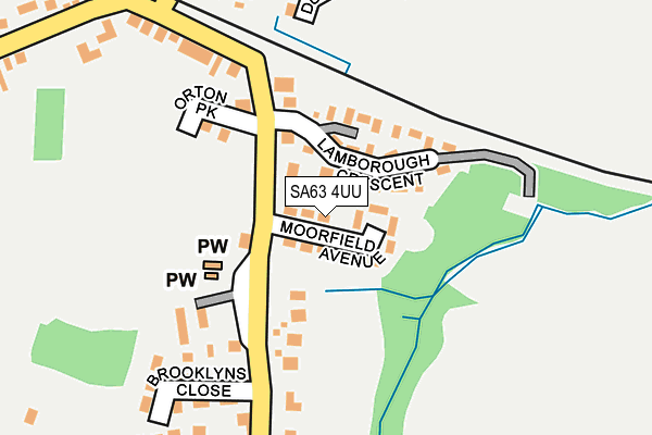 SA63 4UU map - OS OpenMap – Local (Ordnance Survey)