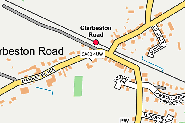 SA63 4UW map - OS OpenMap – Local (Ordnance Survey)