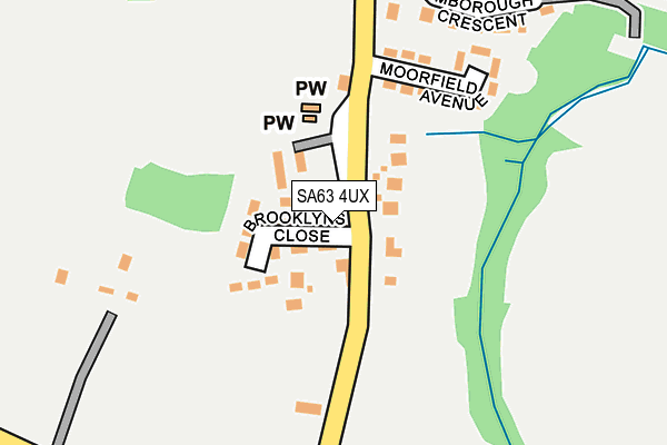 SA63 4UX map - OS OpenMap – Local (Ordnance Survey)