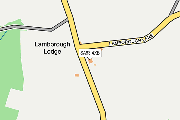 SA63 4XB map - OS OpenMap – Local (Ordnance Survey)