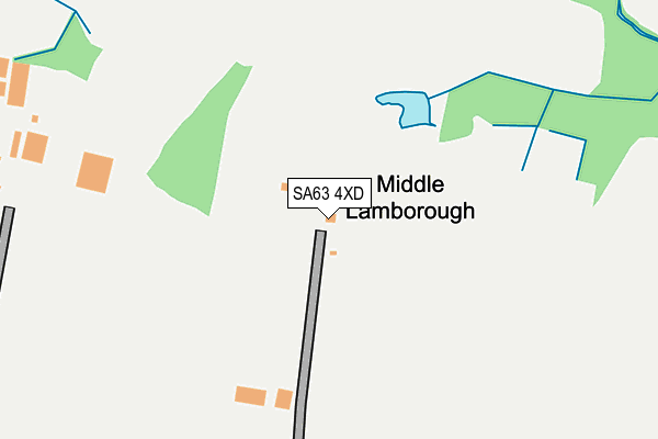 SA63 4XD map - OS OpenMap – Local (Ordnance Survey)