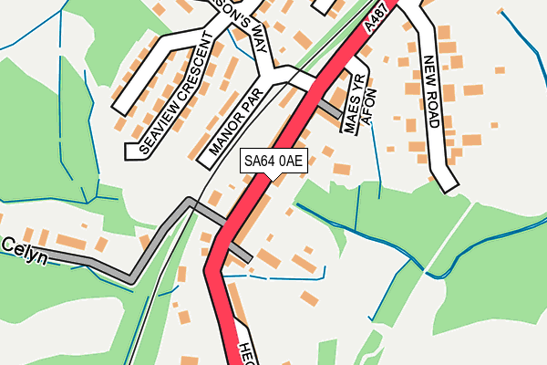 SA64 0AE map - OS OpenMap – Local (Ordnance Survey)