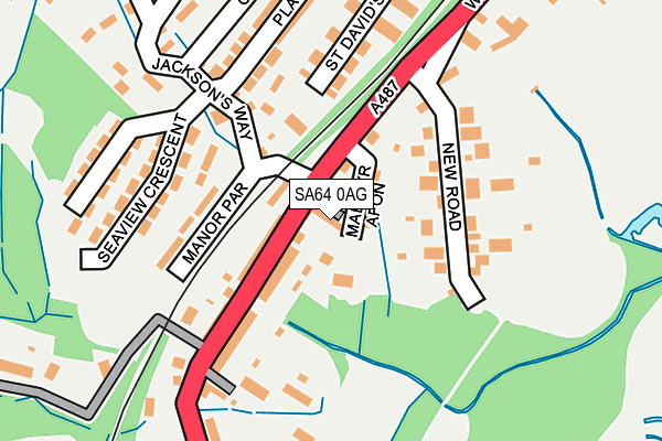 SA64 0AG map - OS OpenMap – Local (Ordnance Survey)