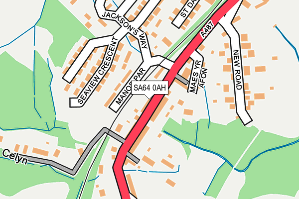 SA64 0AH map - OS OpenMap – Local (Ordnance Survey)