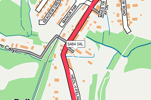 SA64 0AL map - OS OpenMap – Local (Ordnance Survey)