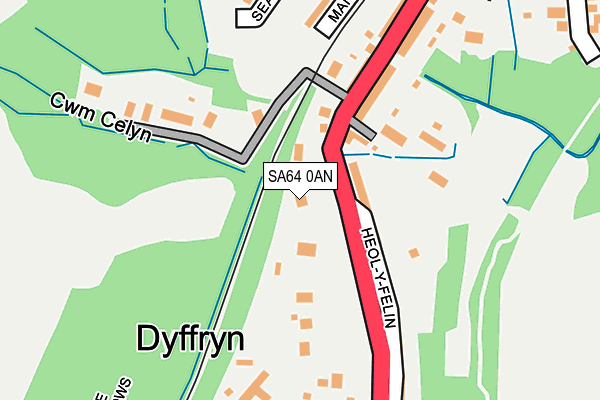 SA64 0AN map - OS OpenMap – Local (Ordnance Survey)