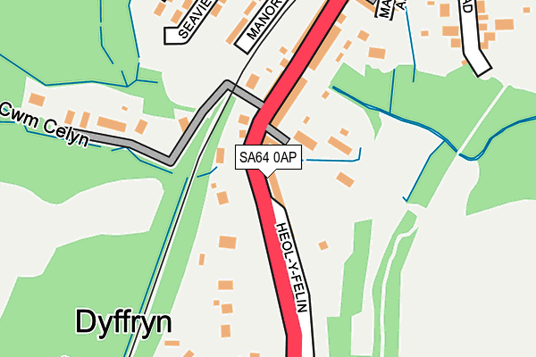 SA64 0AP map - OS OpenMap – Local (Ordnance Survey)