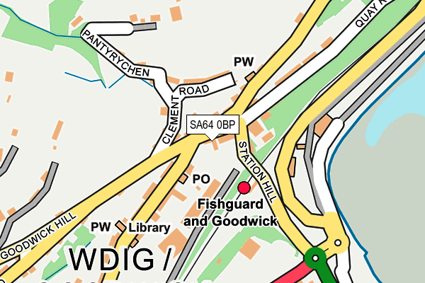 SA64 0BP map - OS OpenMap – Local (Ordnance Survey)