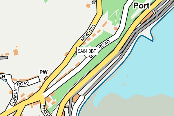 SA64 0BT map - OS OpenMap – Local (Ordnance Survey)