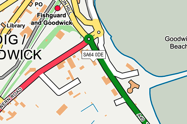 SA64 0DE map - OS OpenMap – Local (Ordnance Survey)