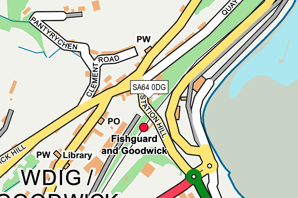SA64 0DG map - OS OpenMap – Local (Ordnance Survey)