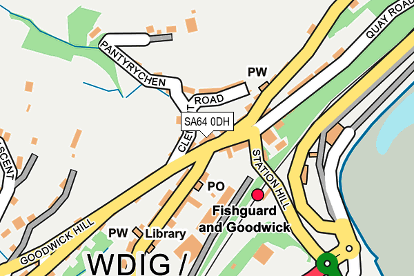 SA64 0DH map - OS OpenMap – Local (Ordnance Survey)