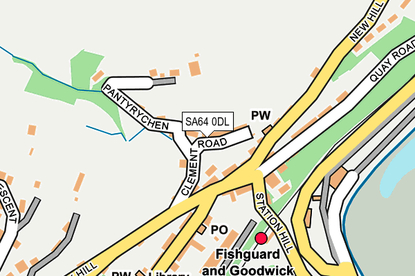 SA64 0DL map - OS OpenMap – Local (Ordnance Survey)