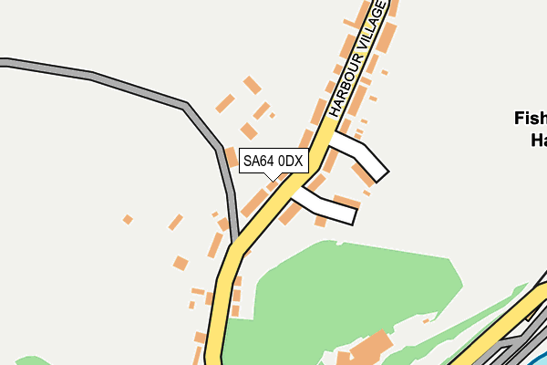 SA64 0DX map - OS OpenMap – Local (Ordnance Survey)