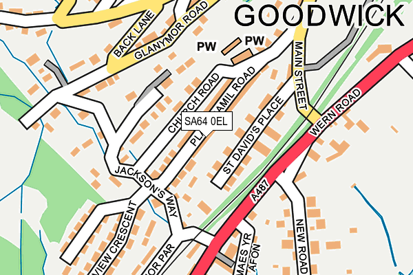 SA64 0EL map - OS OpenMap – Local (Ordnance Survey)