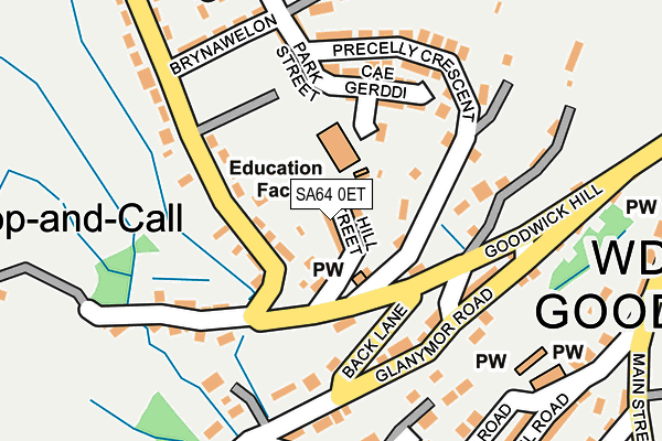 SA64 0ET map - OS OpenMap – Local (Ordnance Survey)