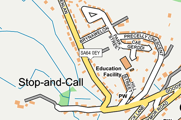 SA64 0EY map - OS OpenMap – Local (Ordnance Survey)