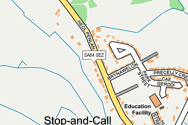 SA64 0EZ map - OS OpenMap – Local (Ordnance Survey)