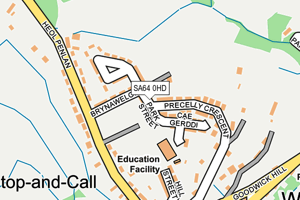 SA64 0HD map - OS OpenMap – Local (Ordnance Survey)