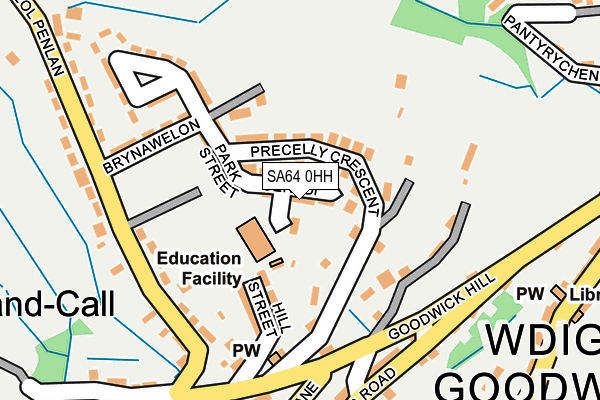 SA64 0HH map - OS OpenMap – Local (Ordnance Survey)