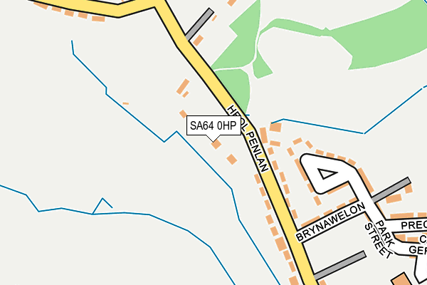 SA64 0HP map - OS OpenMap – Local (Ordnance Survey)
