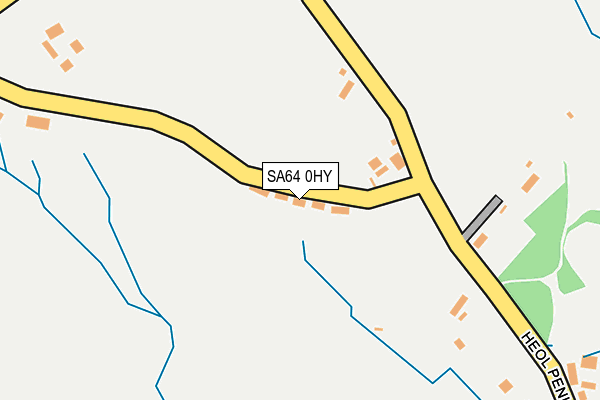 SA64 0HY map - OS OpenMap – Local (Ordnance Survey)