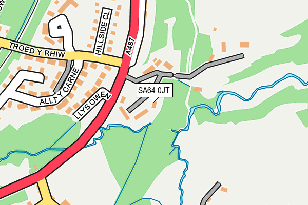 SA64 0JT map - OS OpenMap – Local (Ordnance Survey)