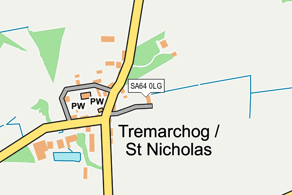 SA64 0LG map - OS OpenMap – Local (Ordnance Survey)
