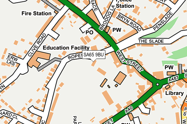 SA65 9BU map - OS OpenMap – Local (Ordnance Survey)