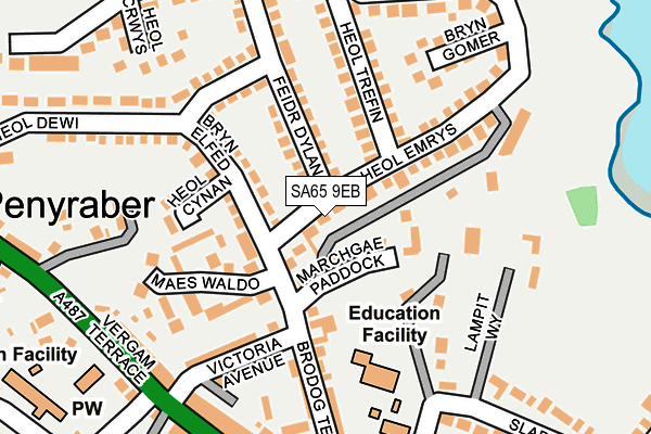 SA65 9EB map - OS OpenMap – Local (Ordnance Survey)