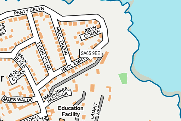 SA65 9EE map - OS OpenMap – Local (Ordnance Survey)