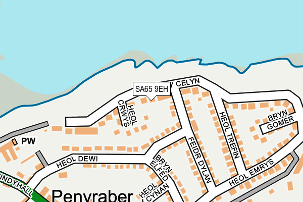 SA65 9EH map - OS OpenMap – Local (Ordnance Survey)