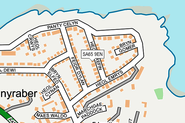 SA65 9EN map - OS OpenMap – Local (Ordnance Survey)