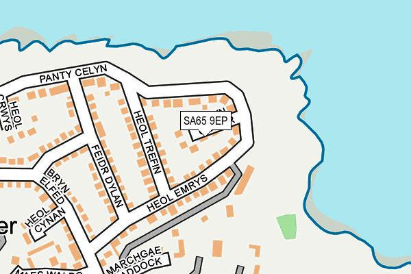 SA65 9EP map - OS OpenMap – Local (Ordnance Survey)