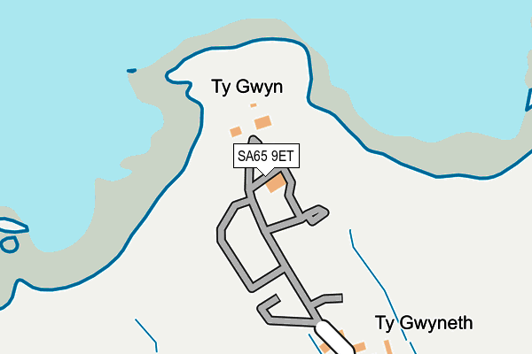 SA65 9ET map - OS OpenMap – Local (Ordnance Survey)