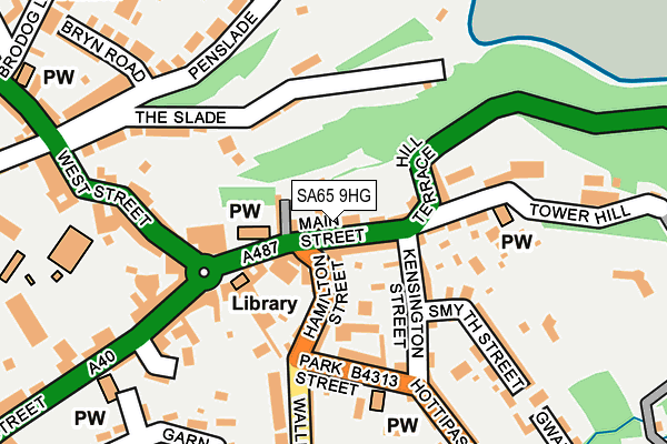 SA65 9HG map - OS OpenMap – Local (Ordnance Survey)