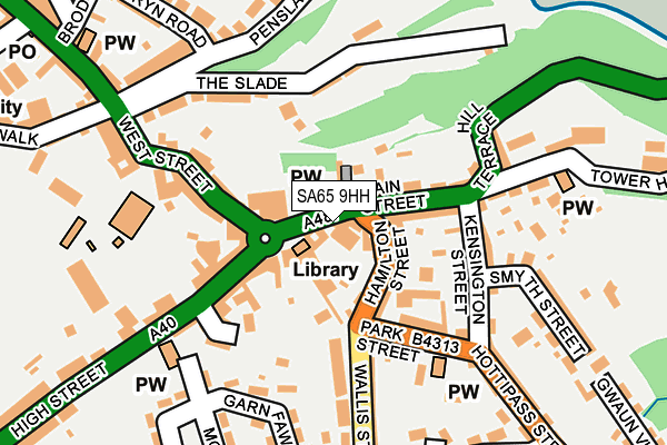 SA65 9HH map - OS OpenMap – Local (Ordnance Survey)